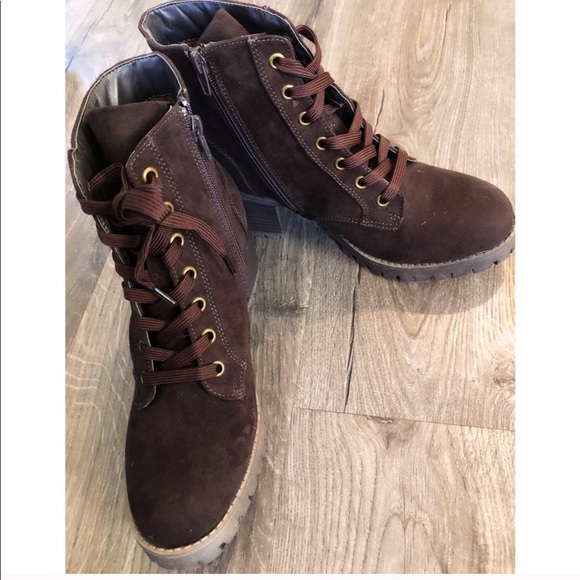 🍂Dark Brown Combat Boots🍂 - Picture 5 of 8